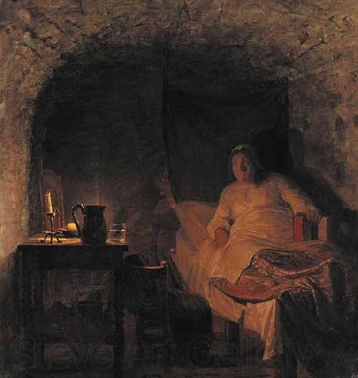 Kristian Zahrtmann Leonora Christina in the jail. France oil painting art
